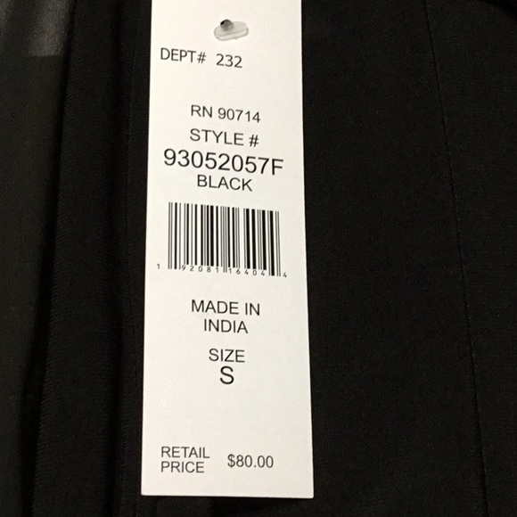 NWT Elegant Holiday or Special Event Black Dress. - Picture 3 of 7